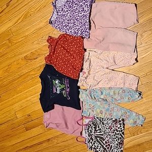 3 for $12 Girls 2t Misc. Bundle 4 Tanks, 1 tshirt, 3 pants